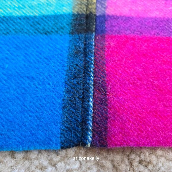 NWOT kate spade Plaid Mix Yarn Dye Wool Multicolor Colorful - Picture 6 of 12